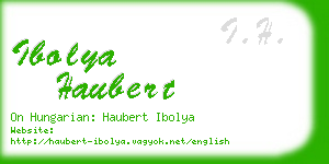 ibolya haubert business card